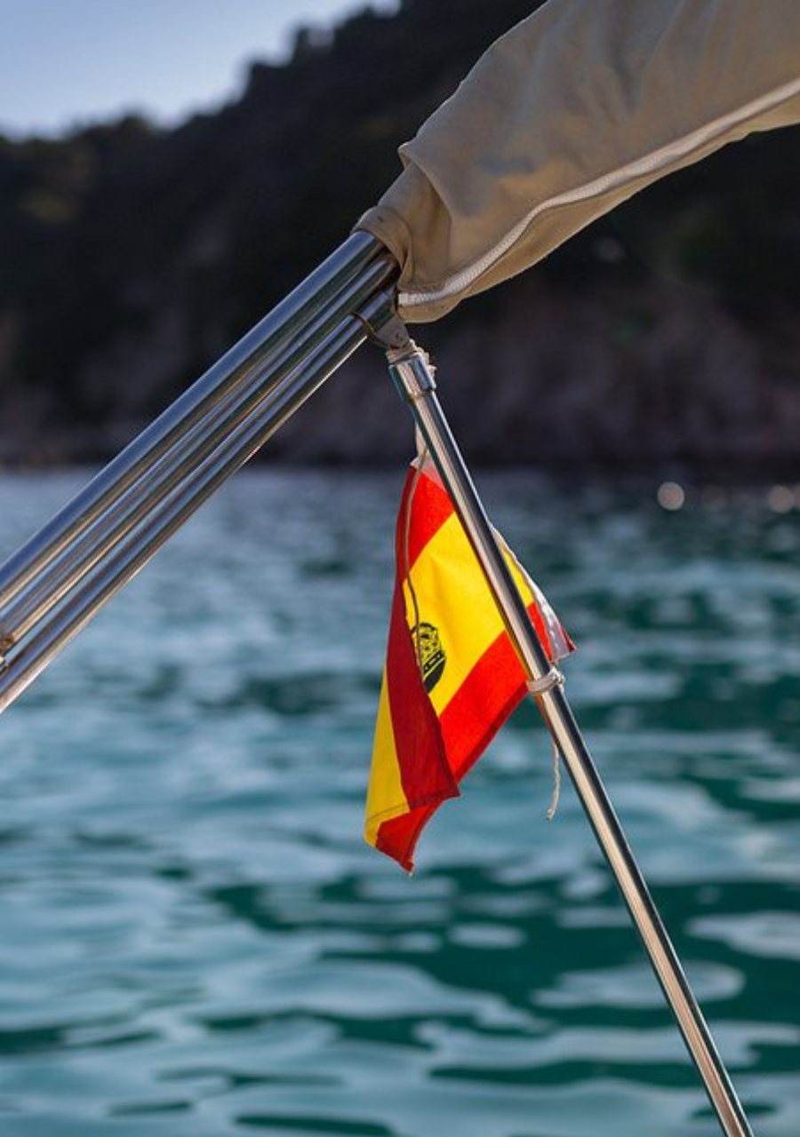 abandera tu barco con bandera española